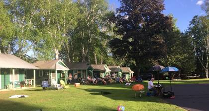 Family cabin at Rowe’s Cabins .We are the family fun place.