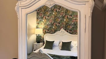 Individually decorated, individually furnished, desk, iron/ironing board