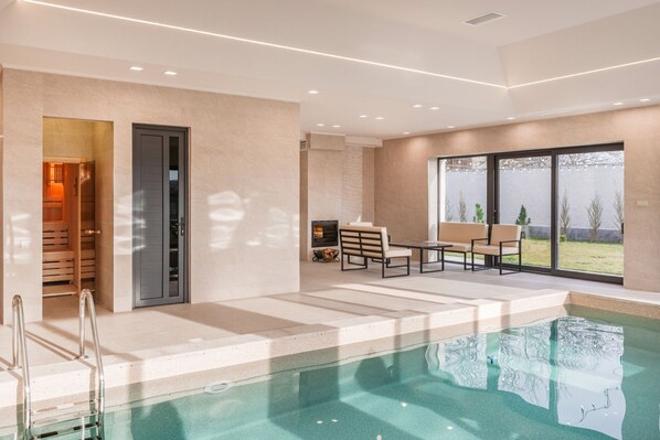 Pool - Villa with Sauna, Pool, Amazing view and 4 bedrooms (Arzni Village)