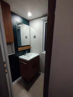 Ducha, secador de pelo, papel higiénico