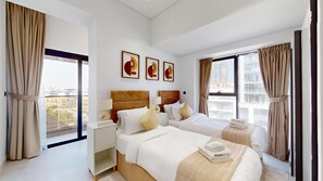 Apartment, 2 Bedrooms, Pool Access | 2 bedrooms, bed sheets