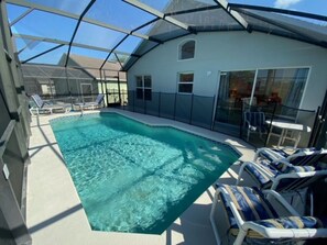 A heated pool