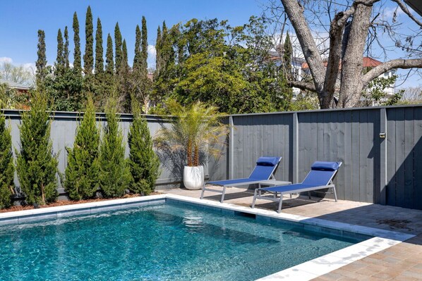 A heated pool