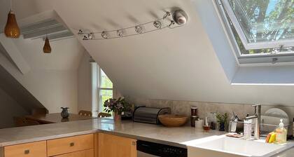 Open floor plan 2 bedroom in downtown Bar Harbor on second floor