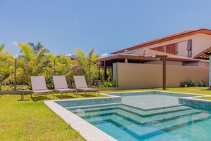 Chalet | Pool | Outdoor pool, pool umbrellas, sun loungers