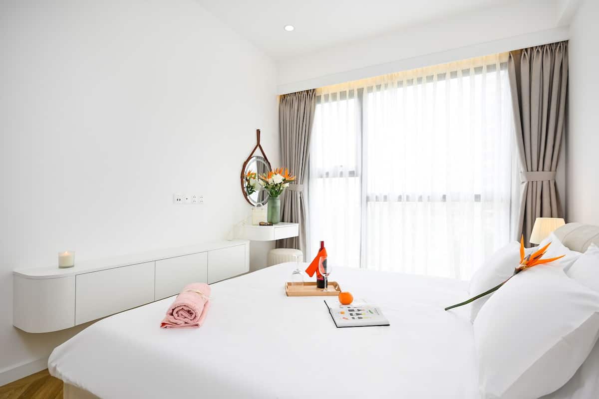 พรีเมีย ร์อพาร์ทเมนท์, 2 ห้องนอน | มินิบาร์, โต๊ะทำงาน, ห้องเก็บเสียง, Wi-Fi ฟรี