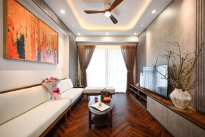 Presidential Apartment, 2 Bedrooms | Living area - Royal State Nguyen Luong Bang (Ho Chi Minh City)