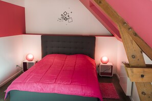 7 bedrooms, bed sheets - Maison Proche Bayeux 7 Chambres a la Campagne (Cristot)