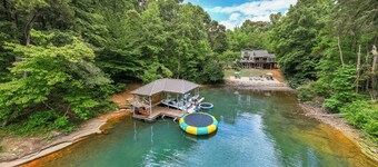 Enjoy Lake Keowee with Private Sandy Beach, Dock, Water Toys, PWC & Boat options