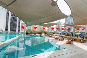 Pool - Studio Canal & City View, Pool & Gym Access, MAG 318 Business Bay (Business Bay)