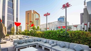 Terrace/patio - Studio Canal & City View, Pool & Gym Access, MAG 318 Business Bay (Business Bay)