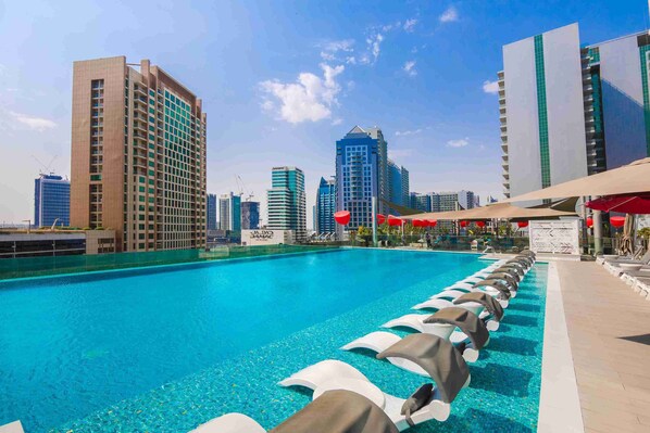 Pool - Studio Canal & City View, Pool & Gym Access, MAG 318 Business Bay (Business Bay)