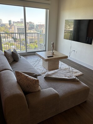 Living area - 6th St Newest Luxury Condo ATX! (Austin)