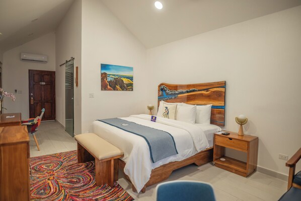 Habitación Premium, vista al océano | 1 habitación, sábanas de algodón egipcio y ropa de cama de alta calidad 