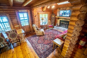 TV connectée, cheminée