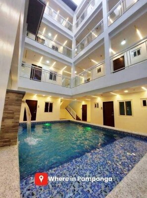 A heated pool