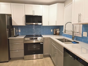 Microwave, oven, stovetop, dishwasher