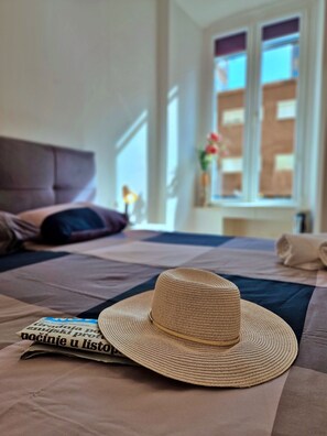 Comfort appartement, 1 slaapkamer, niet-roken, uitzicht op de stad | Luxe beddengoed, bedden met traagschuimmatrassen