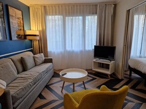 Living area - Appartement 2 Pièces Standing Dans Résidence de Tourisme 4 Étoiles Paris (Issy-les-Moulineaux)