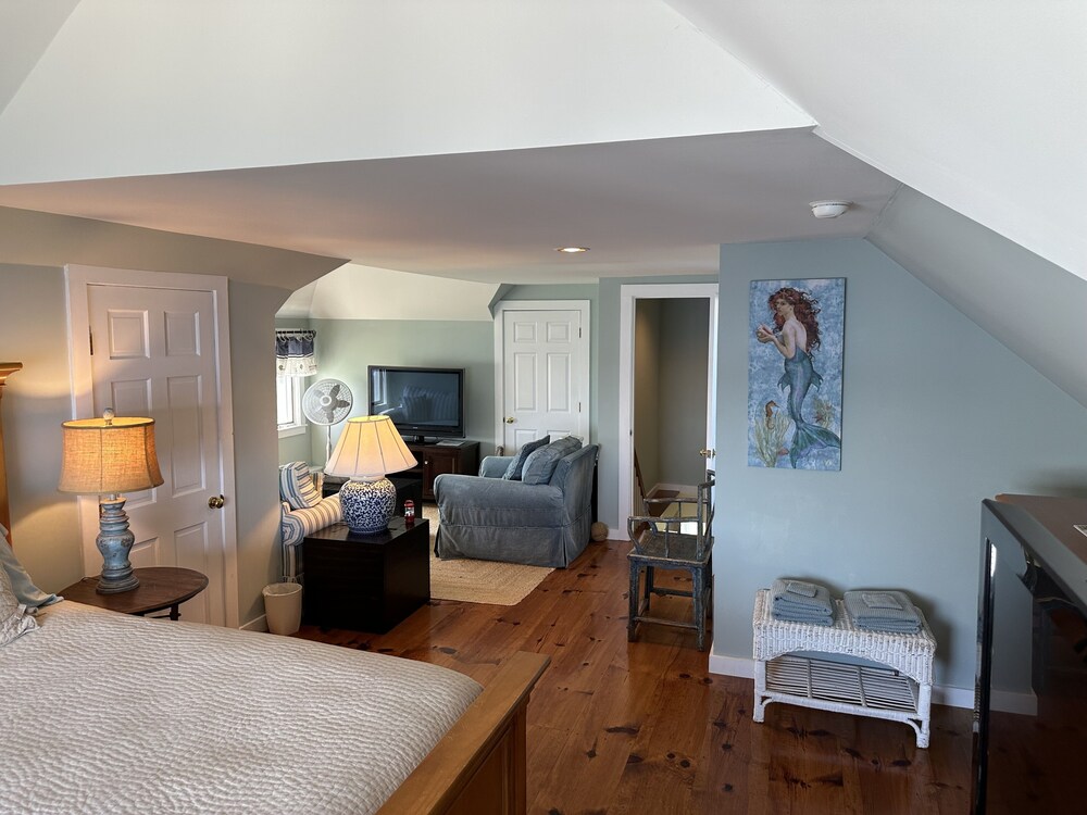 Step off the deck to enjoy the beach & a short walk down the scenic