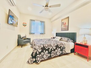 2 bedrooms, iron/ironing board, WiFi, bed sheets