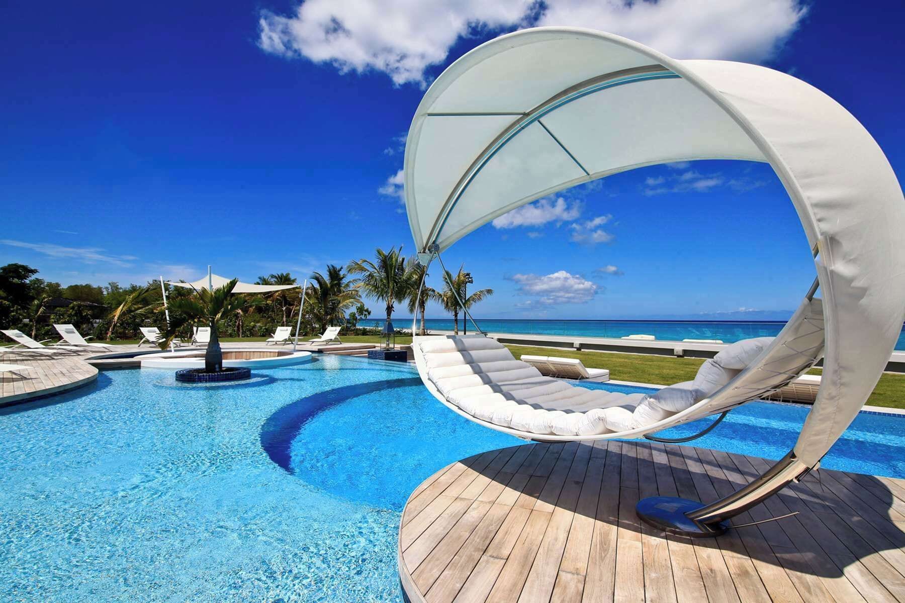 A heated pool