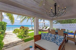 Outdoor dining - Radwood Beach Villa 2 | Beachfront Elegance on Barbados’ Platinum Coast (Fitts Village)