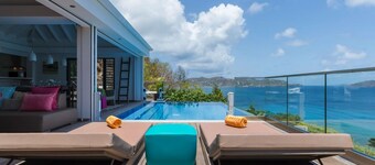 Amazing 3 bedroom villa in Pointe Milou with views of Fregate Island