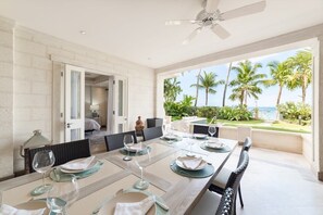 Dining - Tropical 3 bedroom luxury apartment with plunge pool (St. James)
