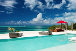 Pool - Beachfront luxury 2 bedroom villa on Grace Bay (Providenciales)