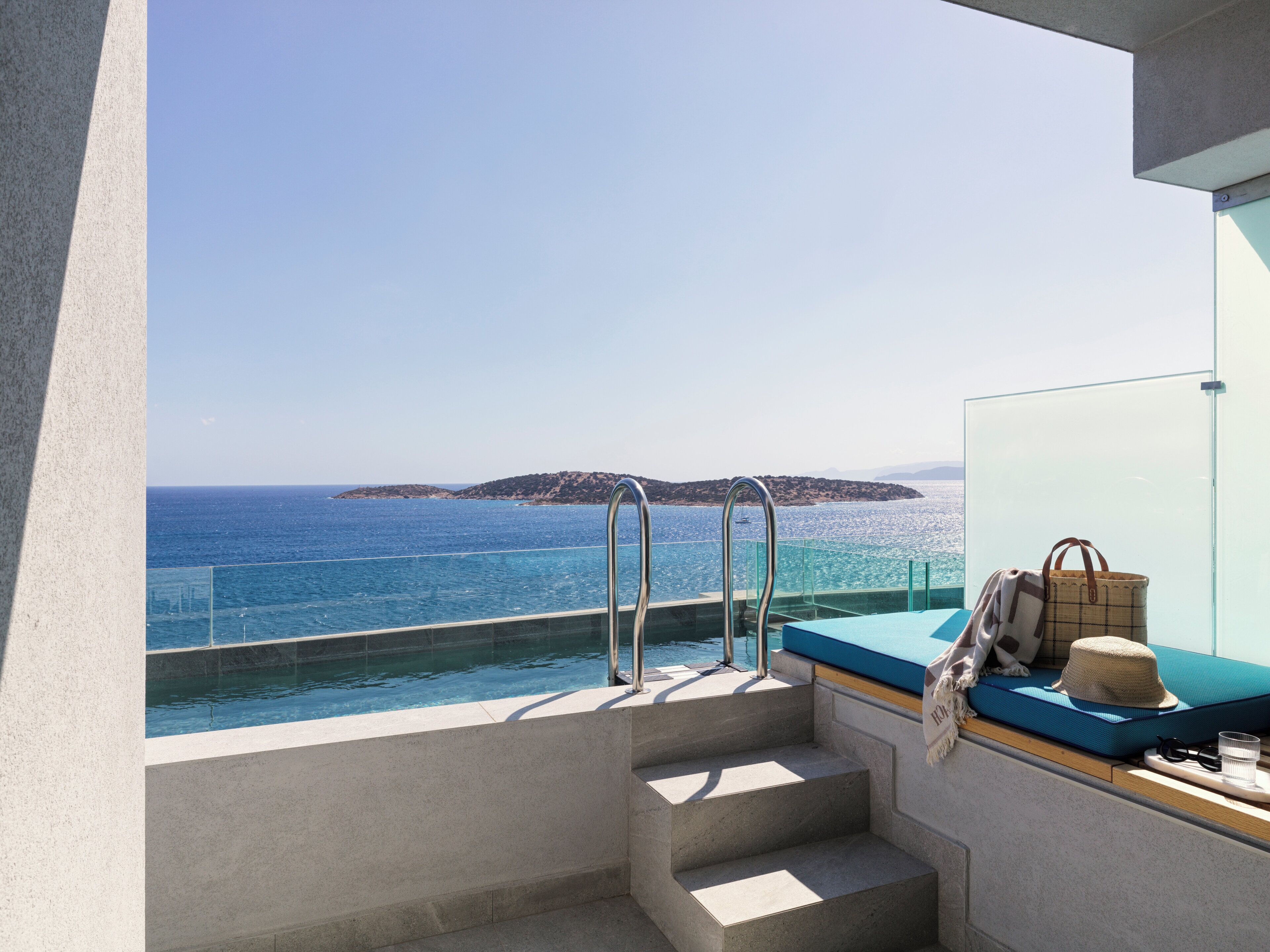 Suite, 1 Schlafzimmer (Individual Plunge Pool) | Bettwäsche aus ägyptischer Baumwolle, hochwertige Bettwaren