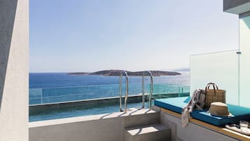 Suite, 1 camera da letto (Individual Plunge Pool) | Biancheria in cotone egiziano, biancheria da letto di alta qualità