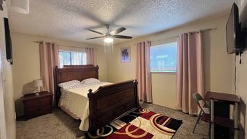 2 bedrooms, iron/ironing board, WiFi, bed sheets