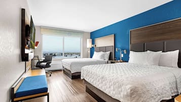 Premium bedding, Tempur-Pedic beds, blackout drapes, iron/ironing board