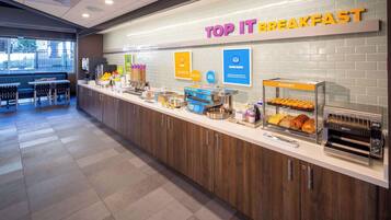Free daily buffet breakfast