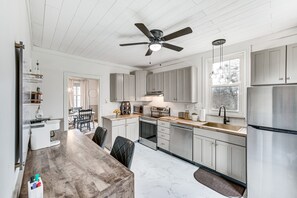 Fridge, microwave, oven, dishwasher - Pet & Family Friendly! Home w/ Fenced Yard + Deck (York Haven)