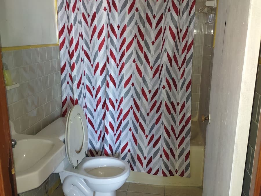 Habitación económica | Baño | Artículos de higiene personal gratuitos