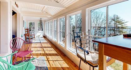 Oceanfront home on 6 acres with multi-level deck & spectacular view