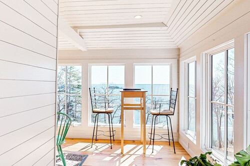 Oceanfront home on 6 acres with multi-level deck & spectacular view