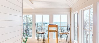 Oceanfront home on 6 acres with multi-level deck & spectacular view