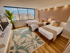 2 室のベッドルーム、アイロン / アイロン台、WiFi、ベッドシーツ