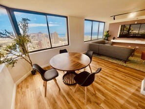 Blick von der Unterkunft