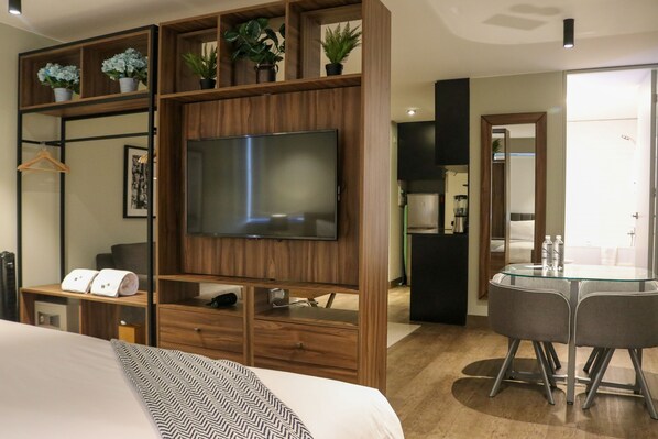 1 habitación y ropa de cama hipoalergénica