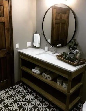 Douche, séchoir à cheveux