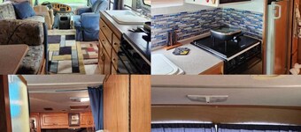 Cozy vintage camper for the eclipse