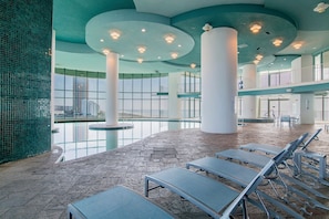 Indoor pool, a heated pool