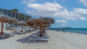 En la playa 