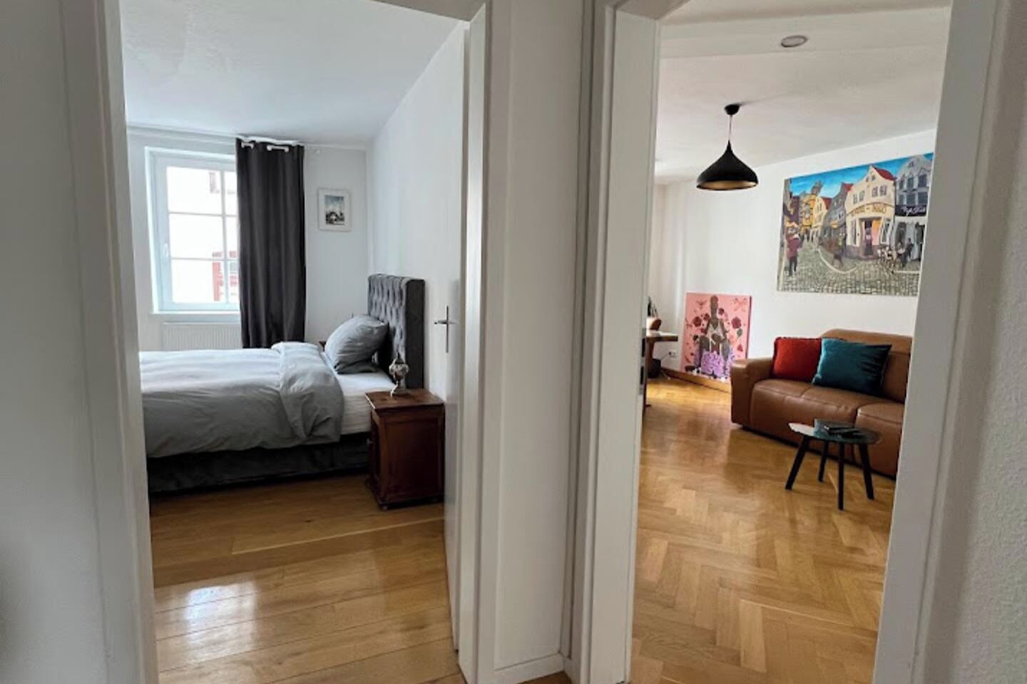 2 dormitorios, tabla de planchar con plancha, wifi y ropa de cama