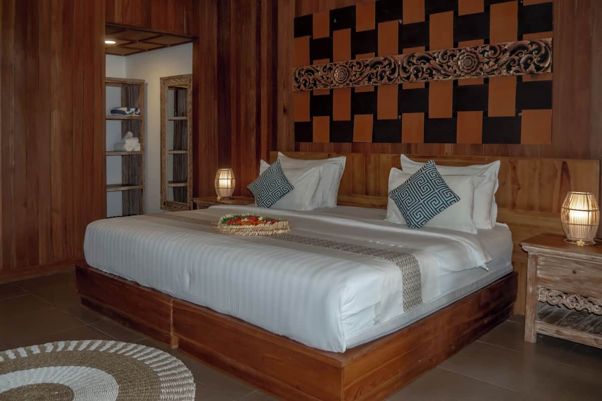 Sábanas de algodón egipcio, ropa de cama de alta calidad y minibar