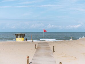 Vlak bij het strand